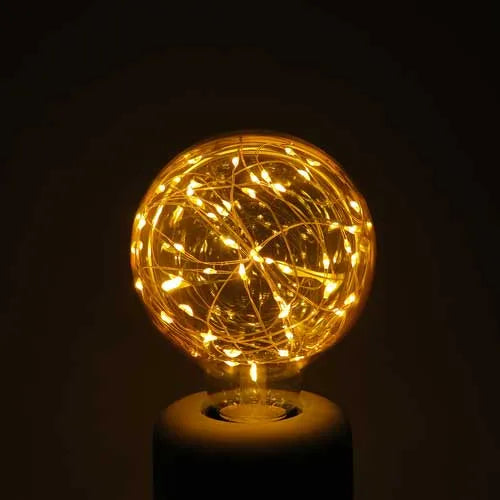 E27 LED Lamp filament G95 copper wire 1.5W 2100K amber