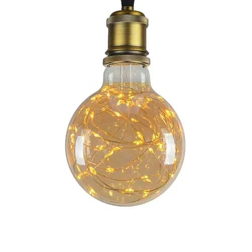 E27 LED Lamp filament G95 copper wire 1.5W 2100K amber
