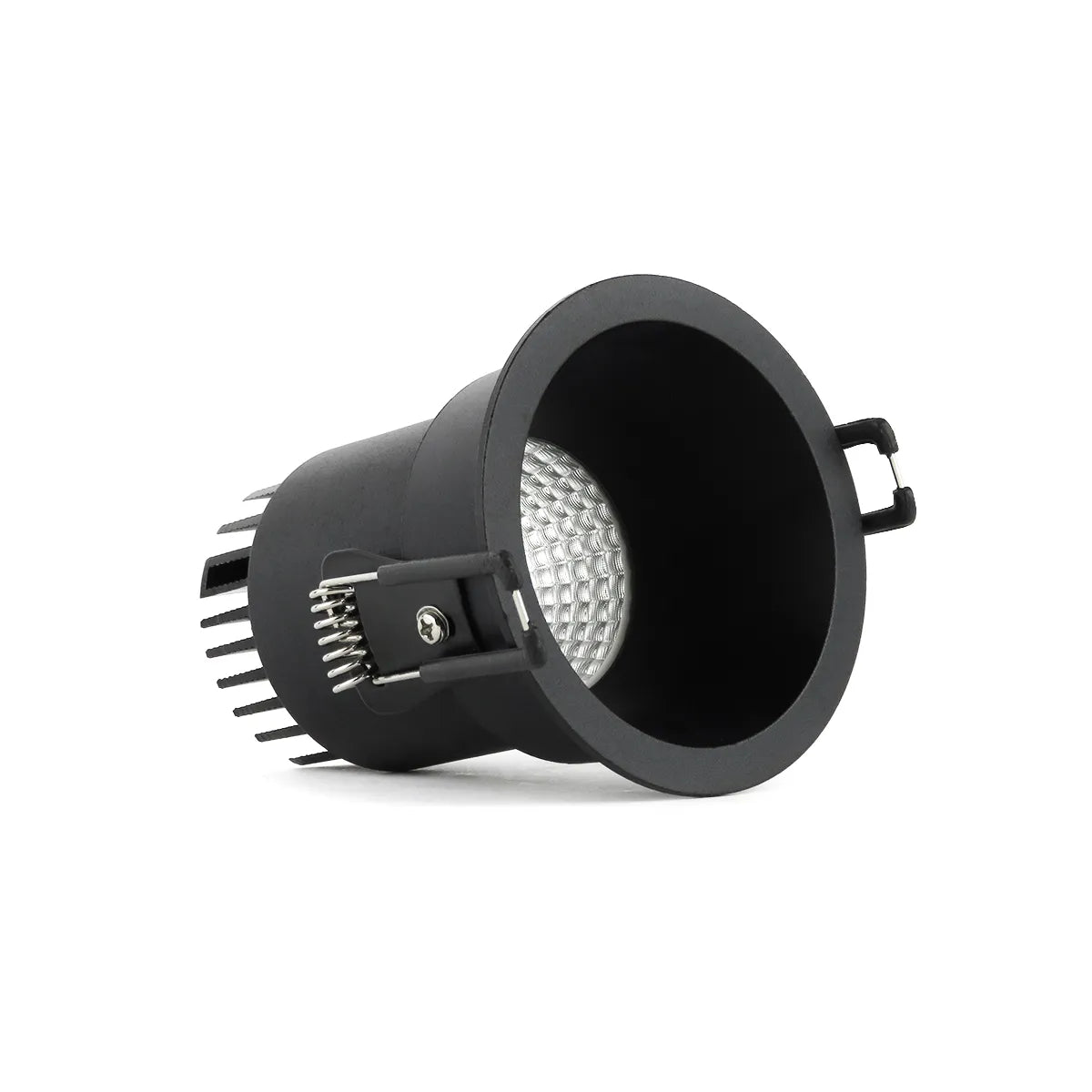 Black LED Downlight 5W 3000K Warm White ⌀80mm Anti Glare