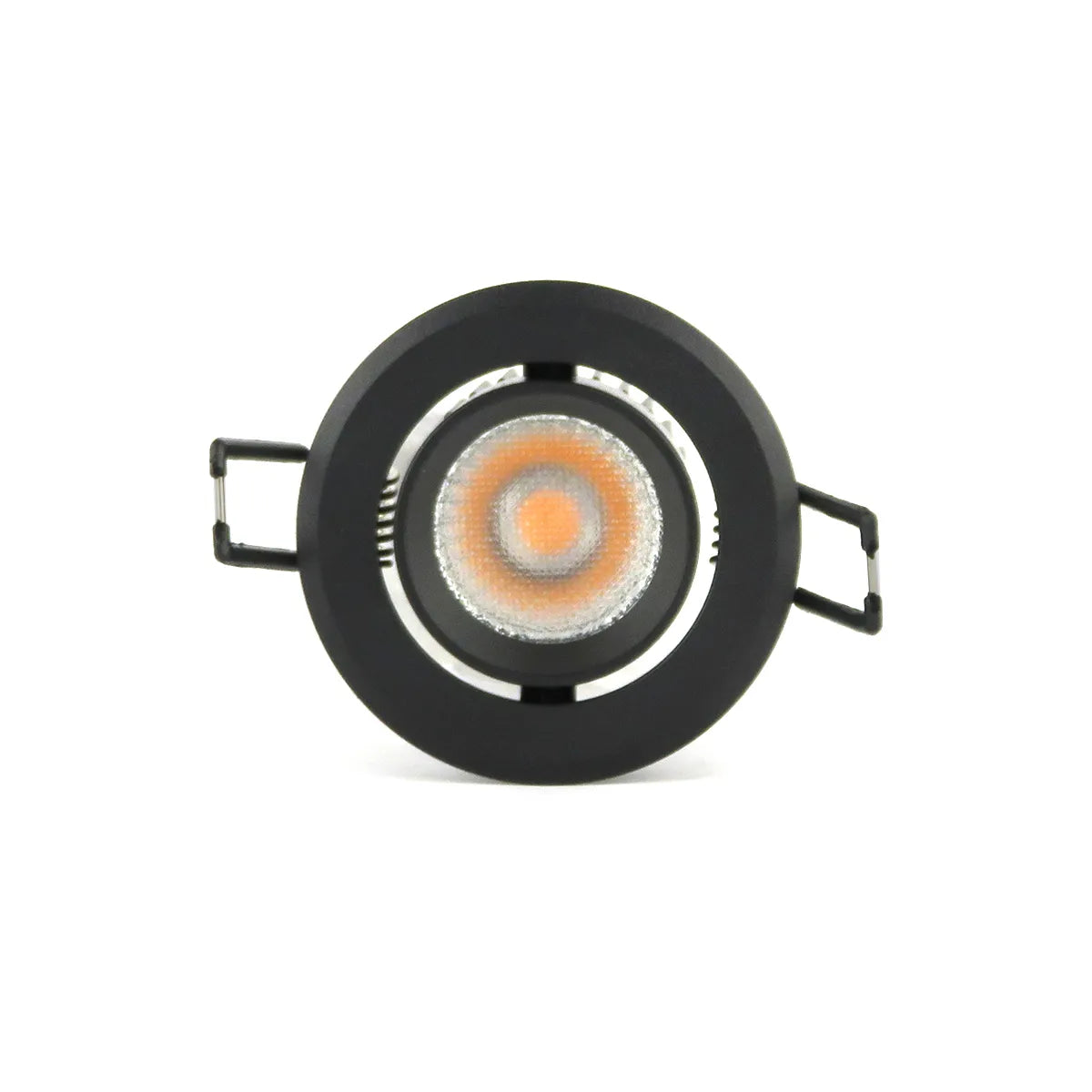 Black LED Downlight 5W 3000K warm white ⌀70mm adjustable