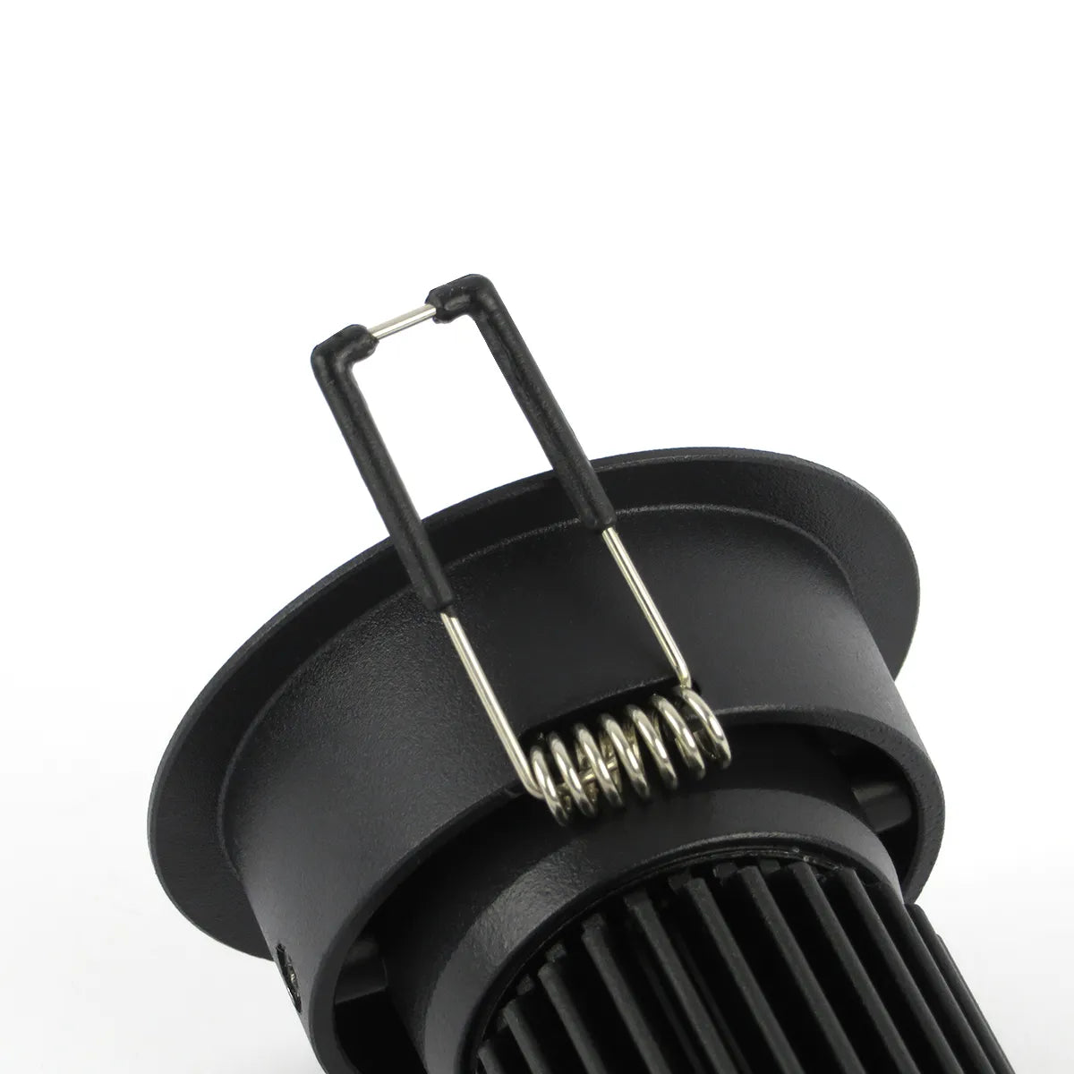 Black LED Downlight 5W 3000K warm white ⌀70mm adjustable