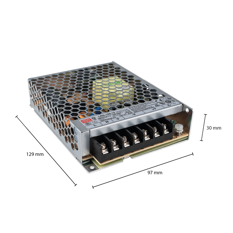 MeanWell LED Strip Driver IP20 12V | 100W