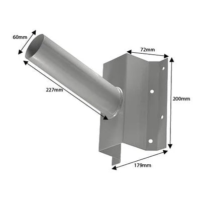 Wall bracket for LED street lighting