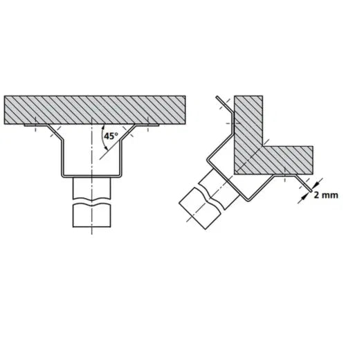 Wall bracket for LED street lighting