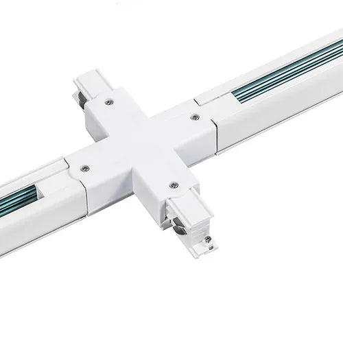 Rail system cross-splitting connector