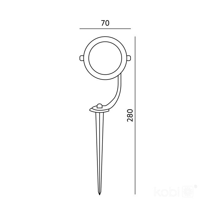 LED Garden Spotlight with GU10 Socket | Aluminum IP65