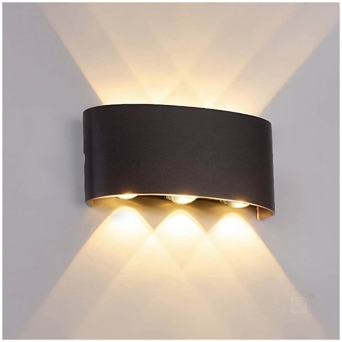 LED Wall Light 6W Bi-directional 180° 166x79mm IP54