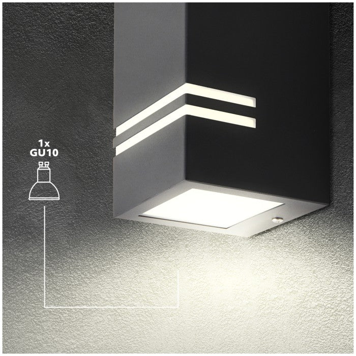 LED Wall Light 150mm GU10 IP44 for Indoor and Outdoor Use