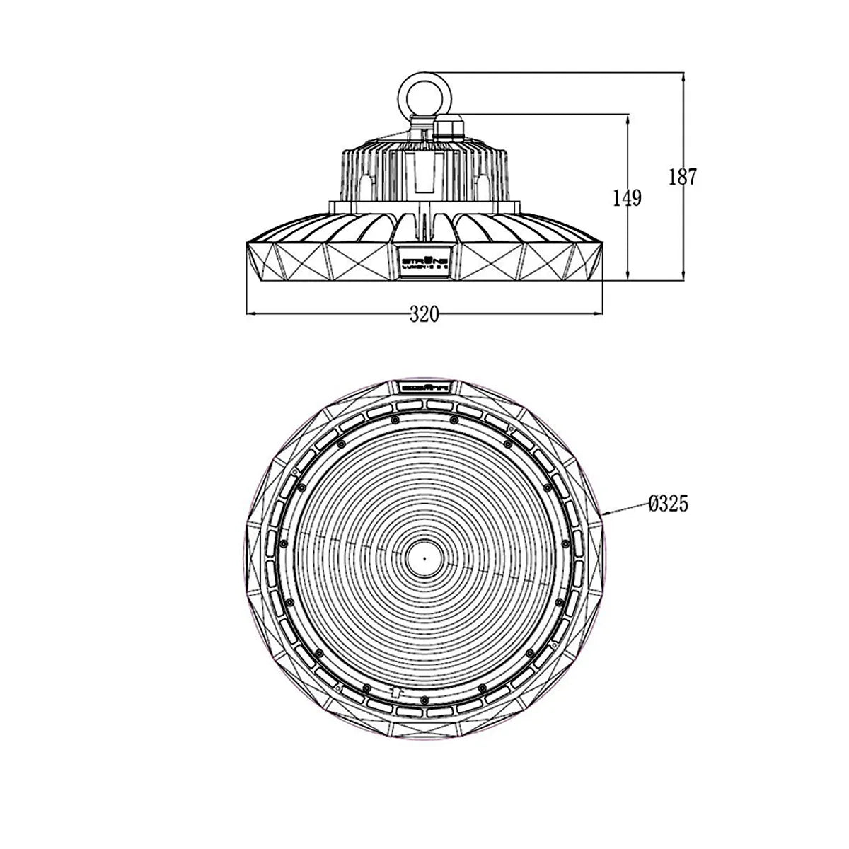 LED UFO Highbay 150W Primary Advanced 175lm/W Flicker-Free