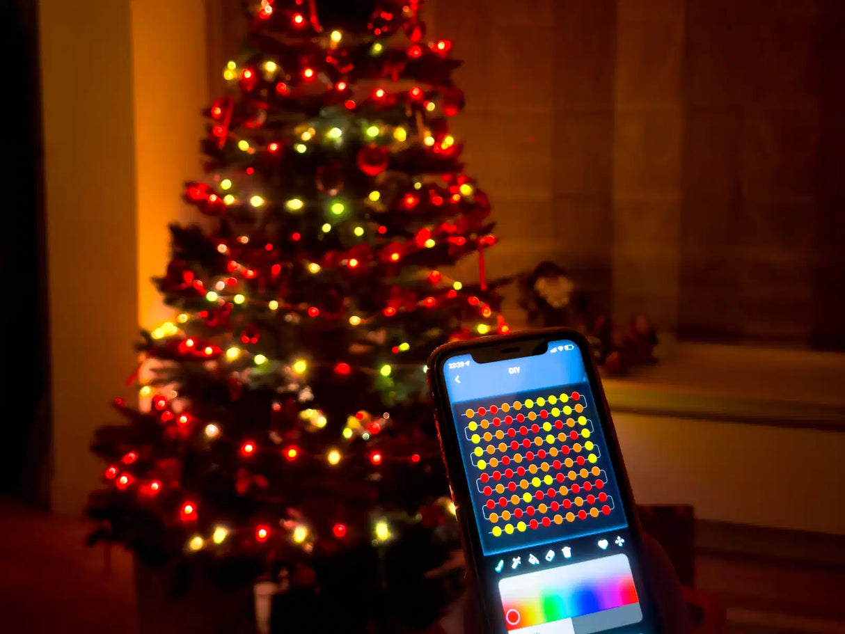 Slimme LED Kerstverlichting Lichtsnoer RGB 10 meter App bediening 5 watt