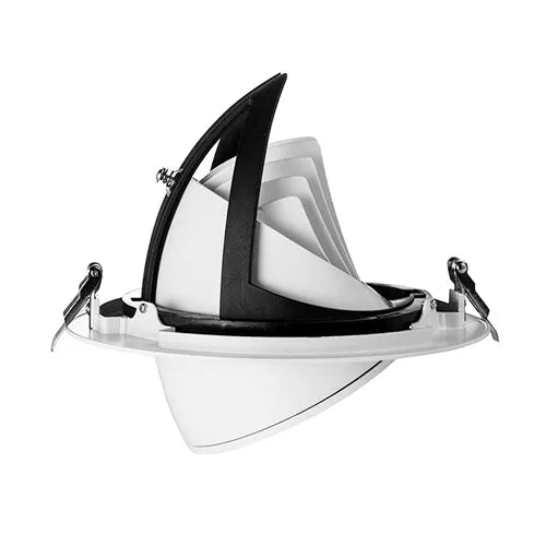 LED Banana recessed spotlight 10W ⌀140mm 90° Tiltable 360° Rotatable