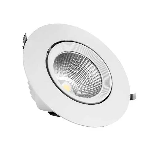 LED Banana recessed spotlight 10W ⌀140mm 90° Tiltable 360° Rotatable