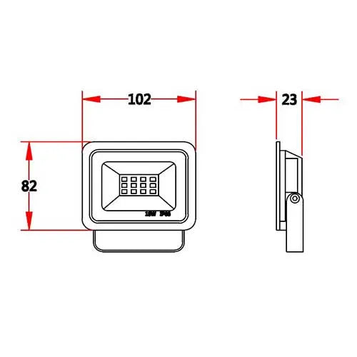 LED Floodlight 10W IP66 Waterproof