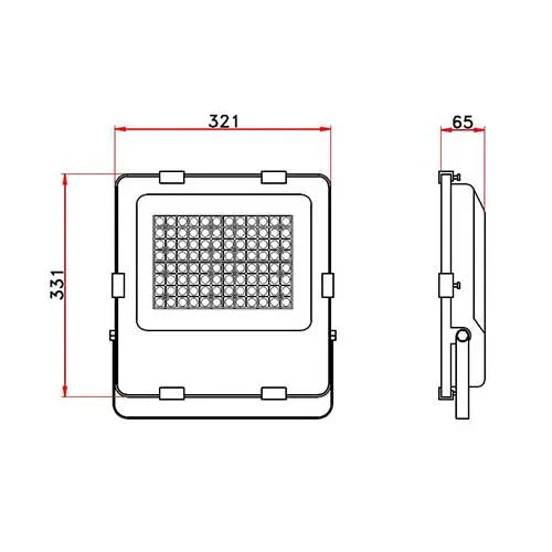 LED Breedstraler 150W IP66 Waterdicht 150lm/W - Pro High lumen Philips-driver