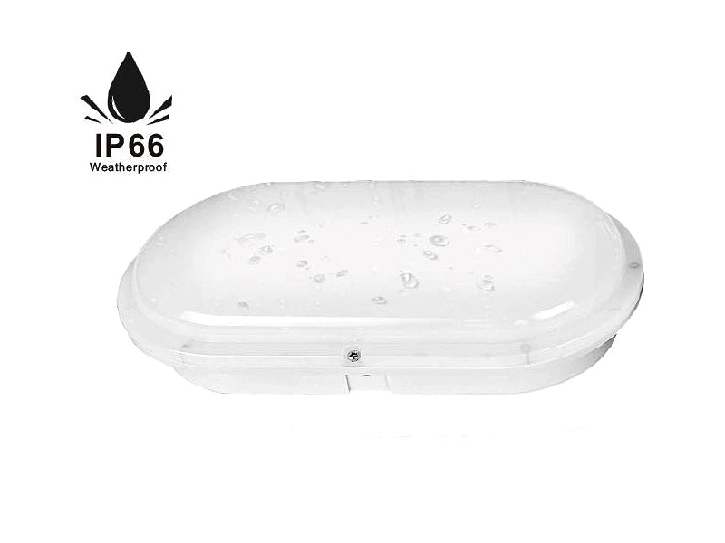 LED Bulkhead 272x145mm Oval 24W | IP66