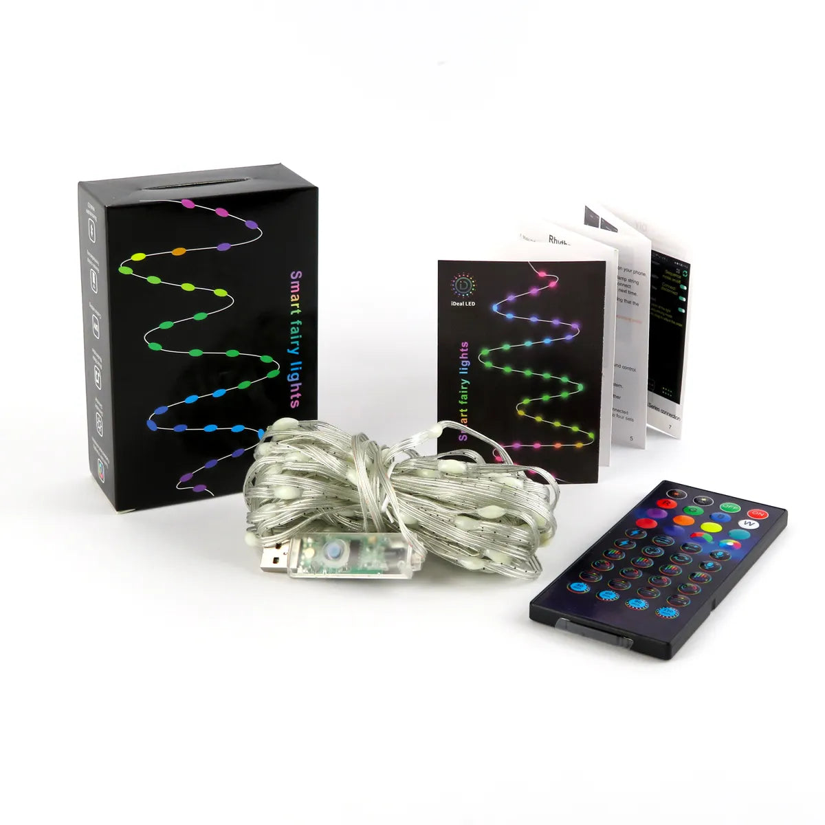 Slimme LED Kerstverlichting Lichtsnoer RGB 10 meter App bediening 5 watt