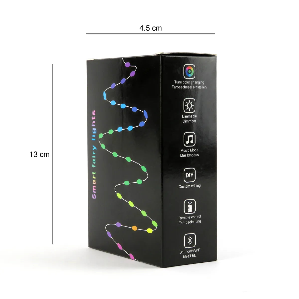 Slimme LED Kerstverlichting Lichtsnoer RGB 10 meter App bediening 5 watt