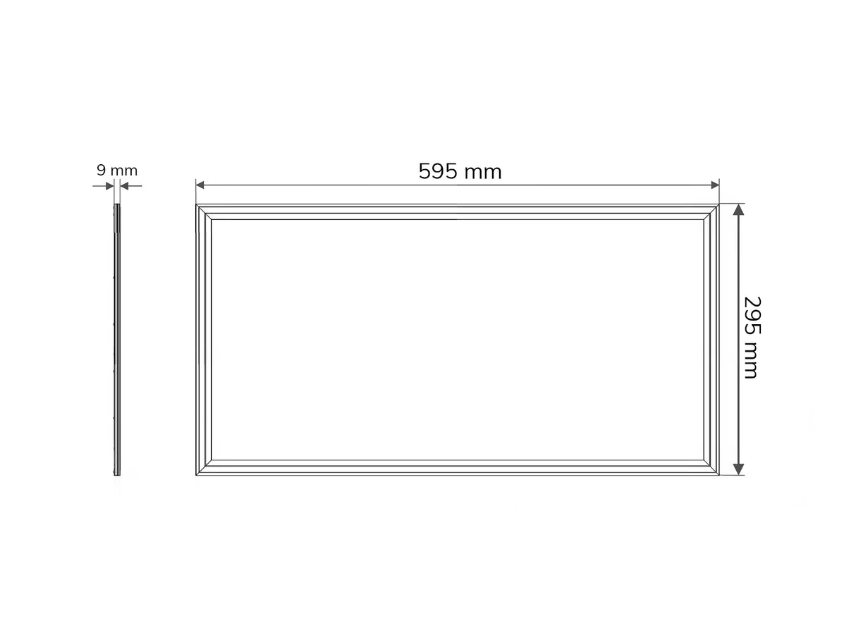 LED Paneel 30x60cm 24W 120lm/W