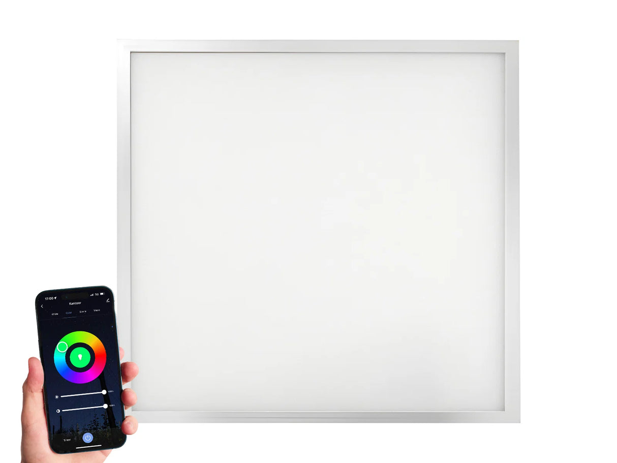 Smart LED Panel 62x62cm 48W - Adjustable light color CCT + Color (RGB)