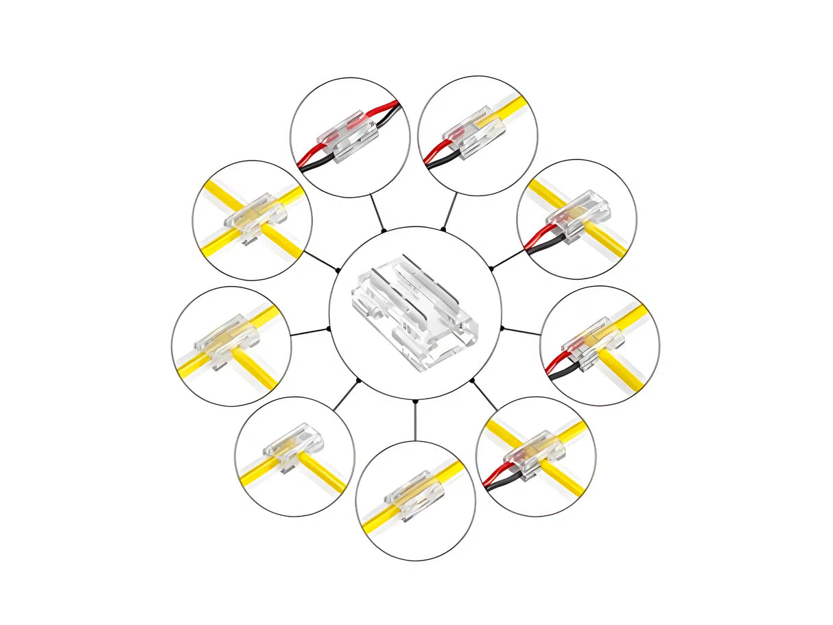 LED Strip COB connector 9 in 1 voor Essential en Advanced | 8mm