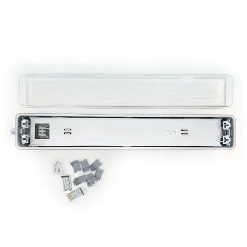 Waterbestendige T8 LED TL armatuur 60cm dubbel
