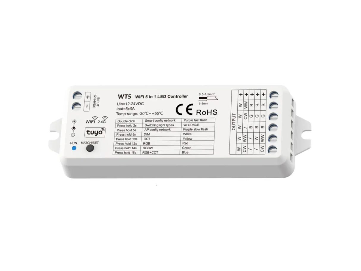 WiFi LED Strip controller - for White & Colored light