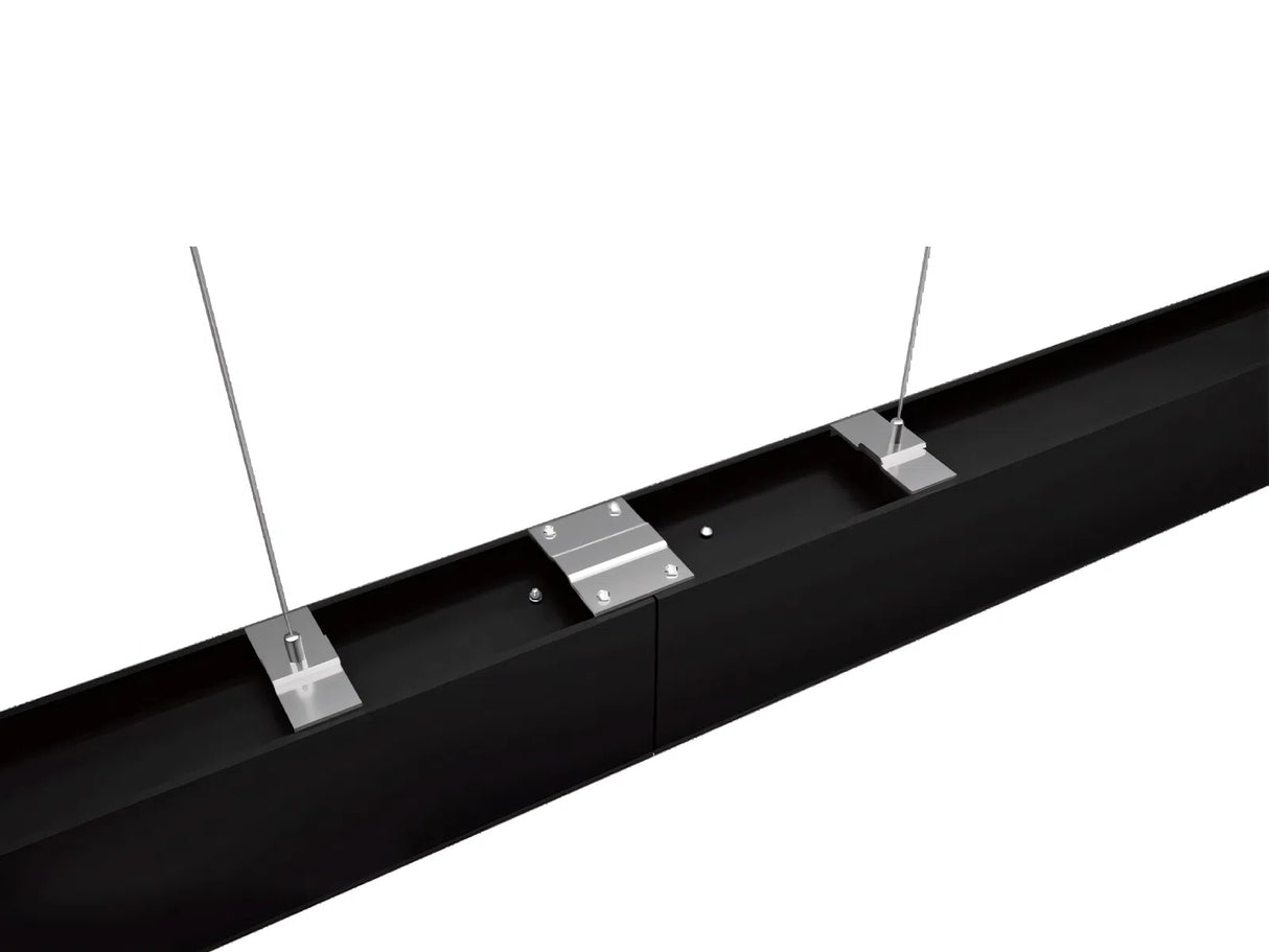 Hangende LED Lichtbalk zwart 120cm 36W Koppelbaar