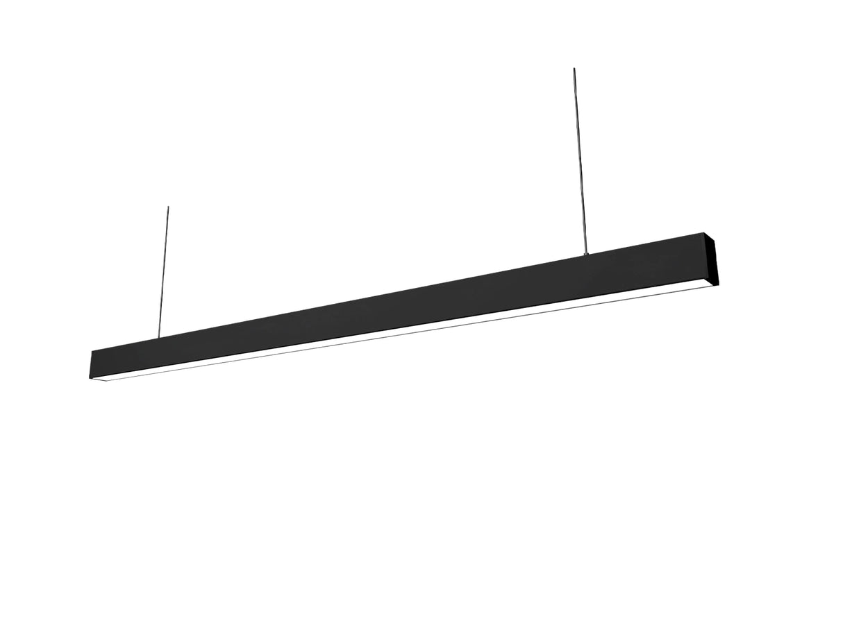 Hangende LED Lichtbalk zwart 120cm 36W Koppelbaar