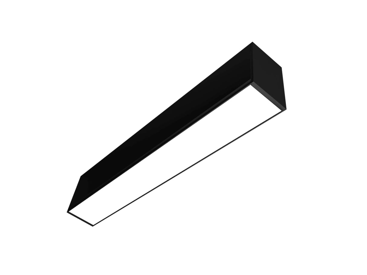 Hangende LED Lichtbalk zwart 120cm 36W Koppelbaar