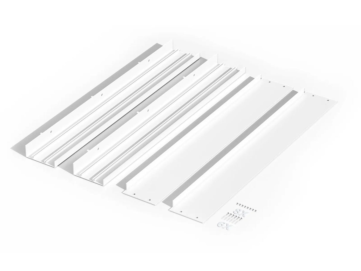 Back-lit LED Panel surface mount frame 62x62cm white
