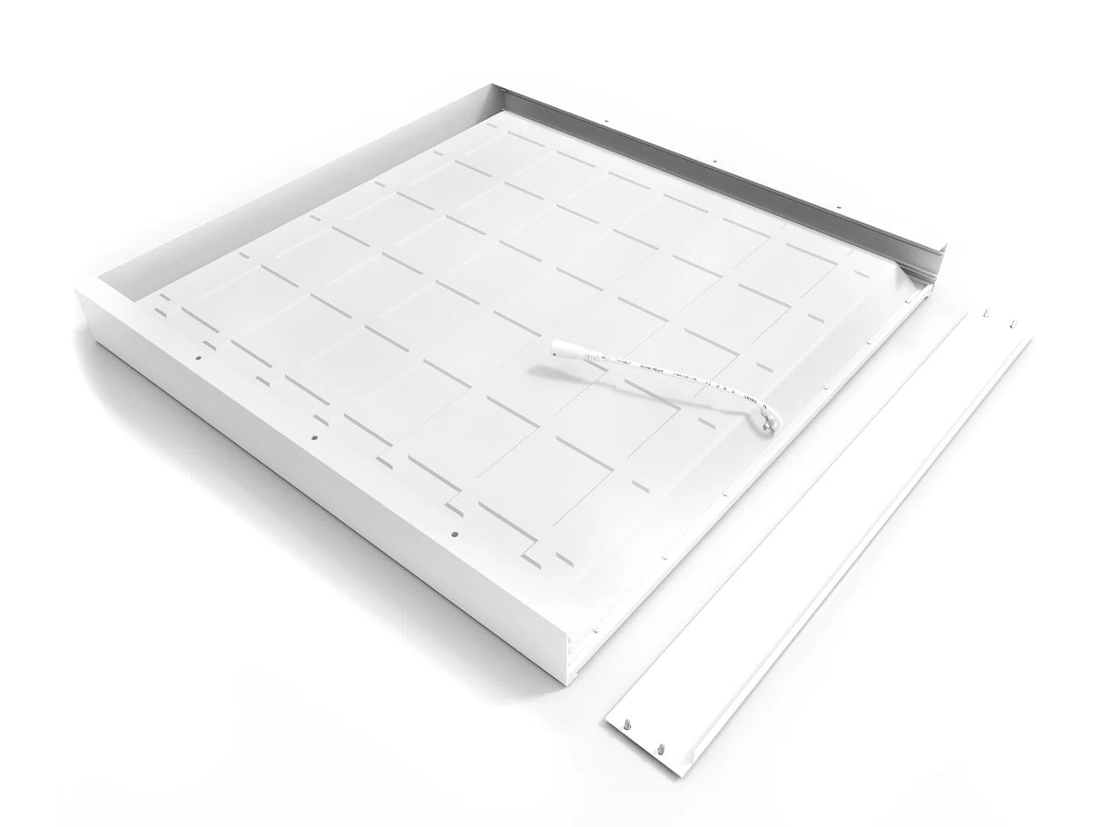 Back-lit LED Panel surface mount frame 62x62cm white