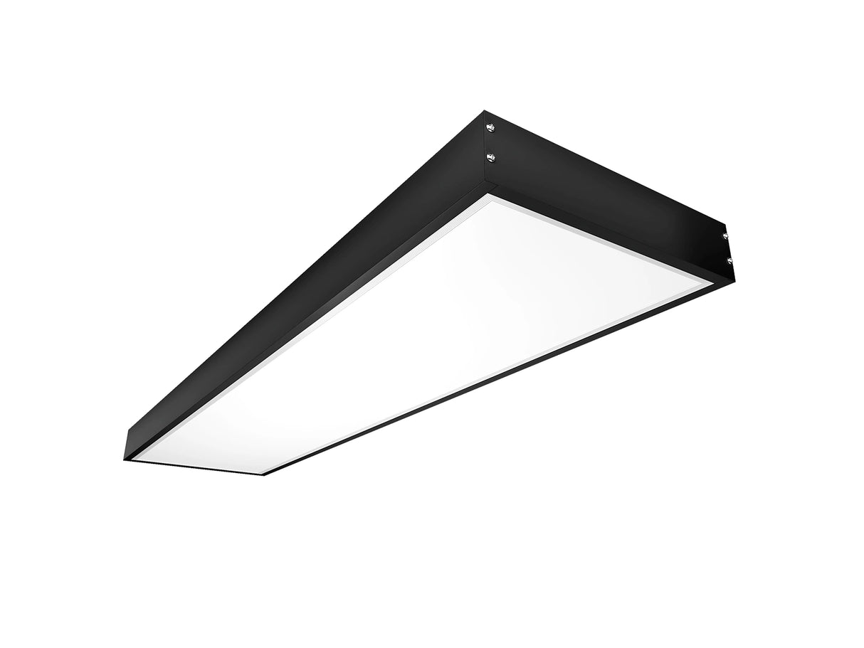 LED Panel surface mount frame 30x120cm black