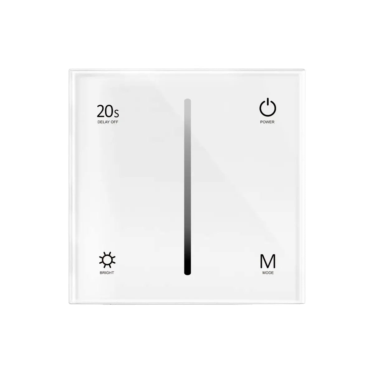 LED Dimmer 200W Triac with glass touchscreen with RF2.4G