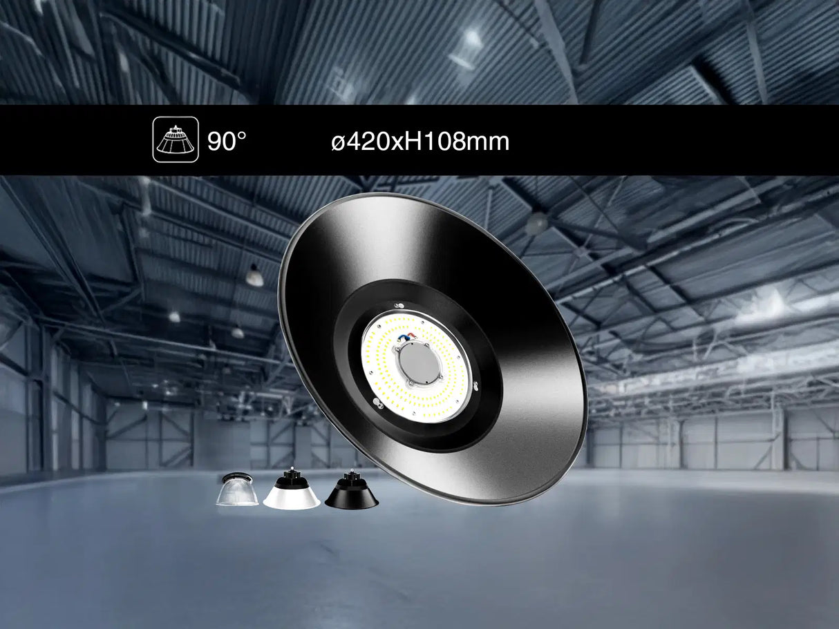 LED UFO Highbay reflector cap 420x108mm Aluminium