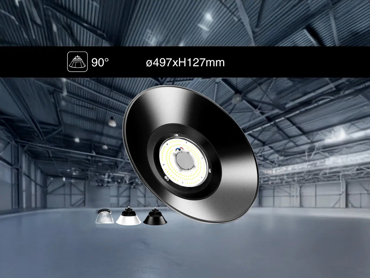 LED UFO Highbay reflector cap 497x127mm Aluminium