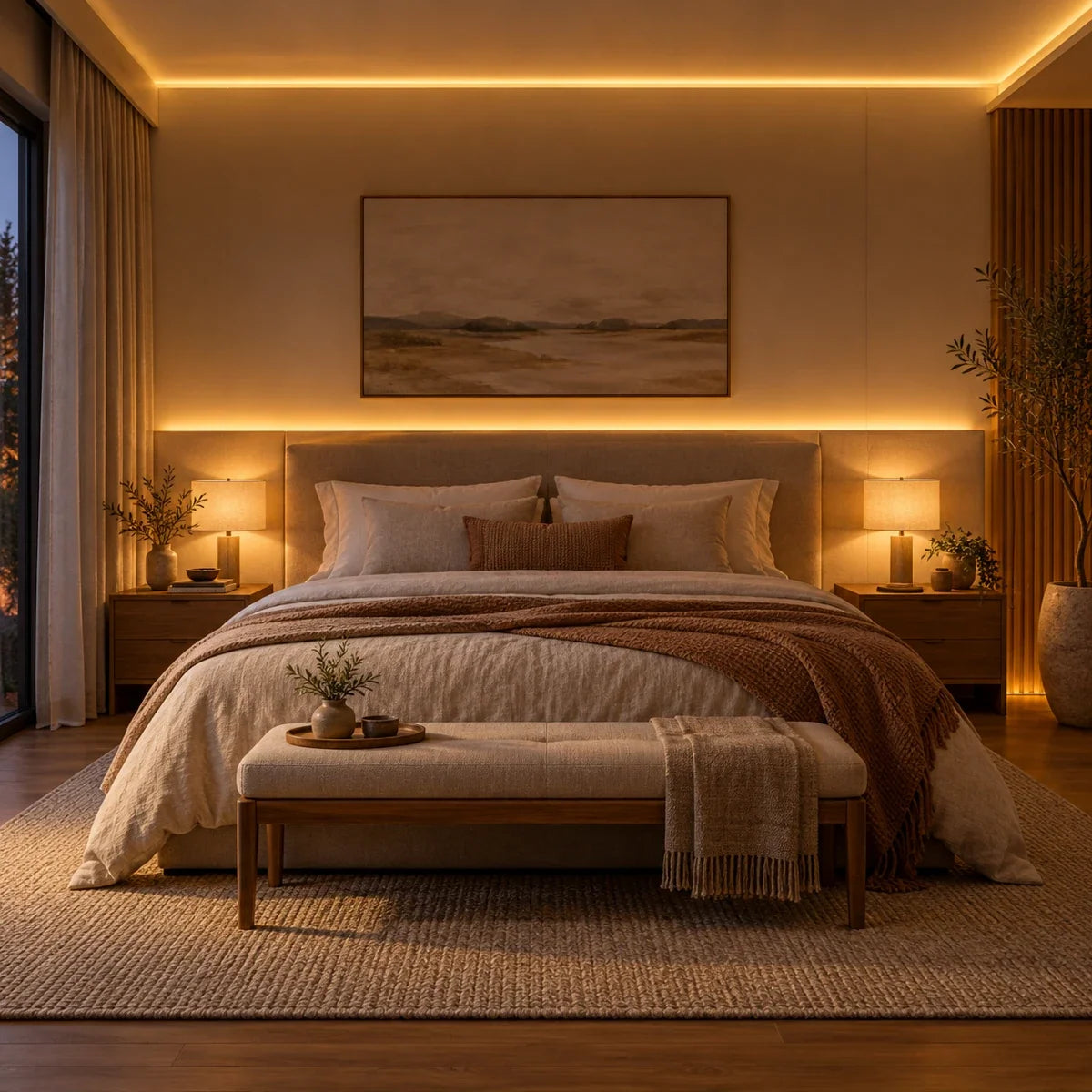 Warm white LED strips