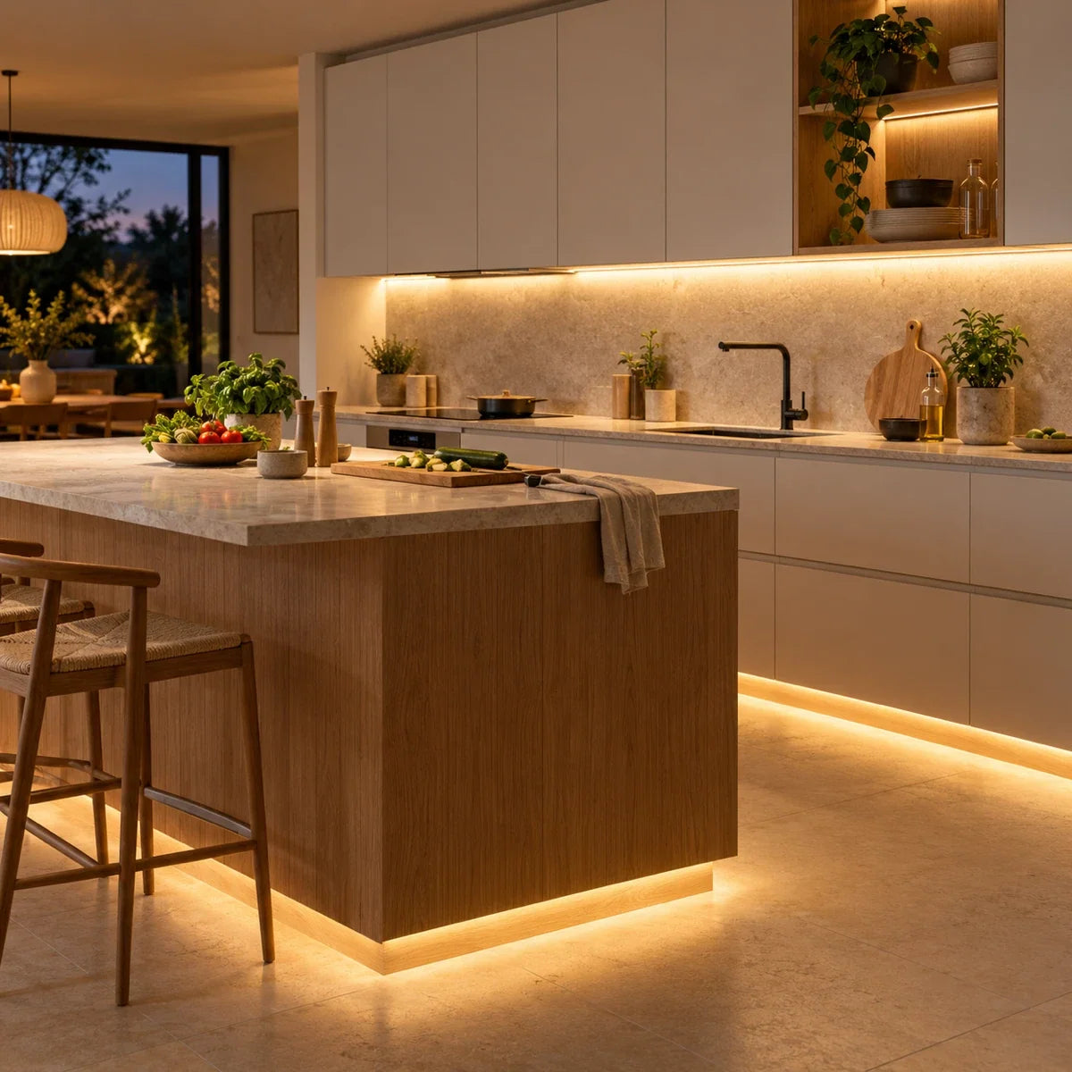 LED strips voor de keuken