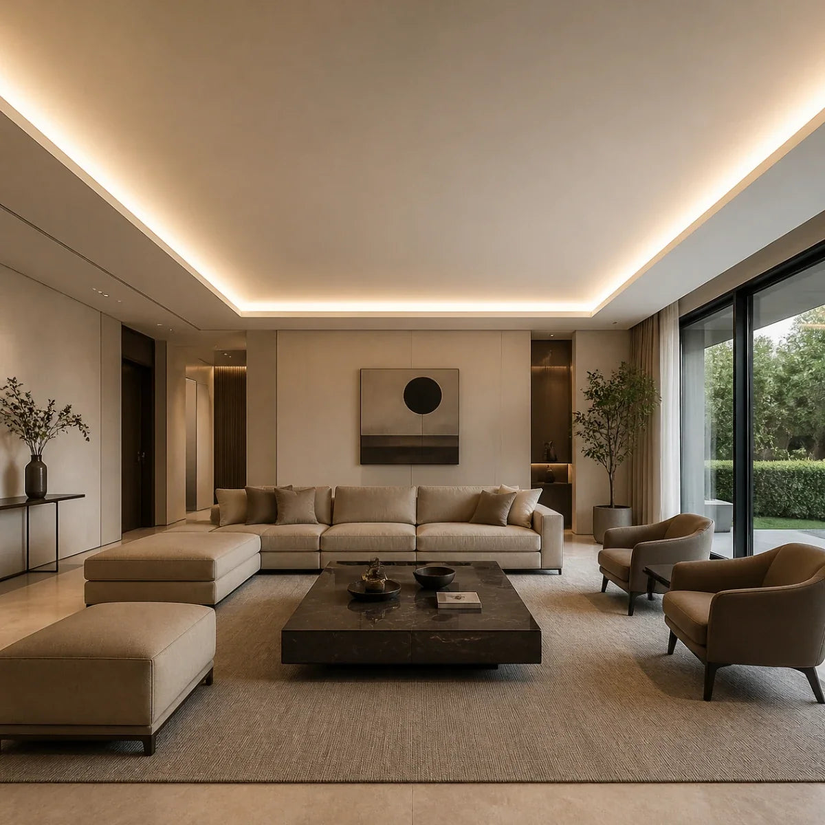 LED strips voor het plafond