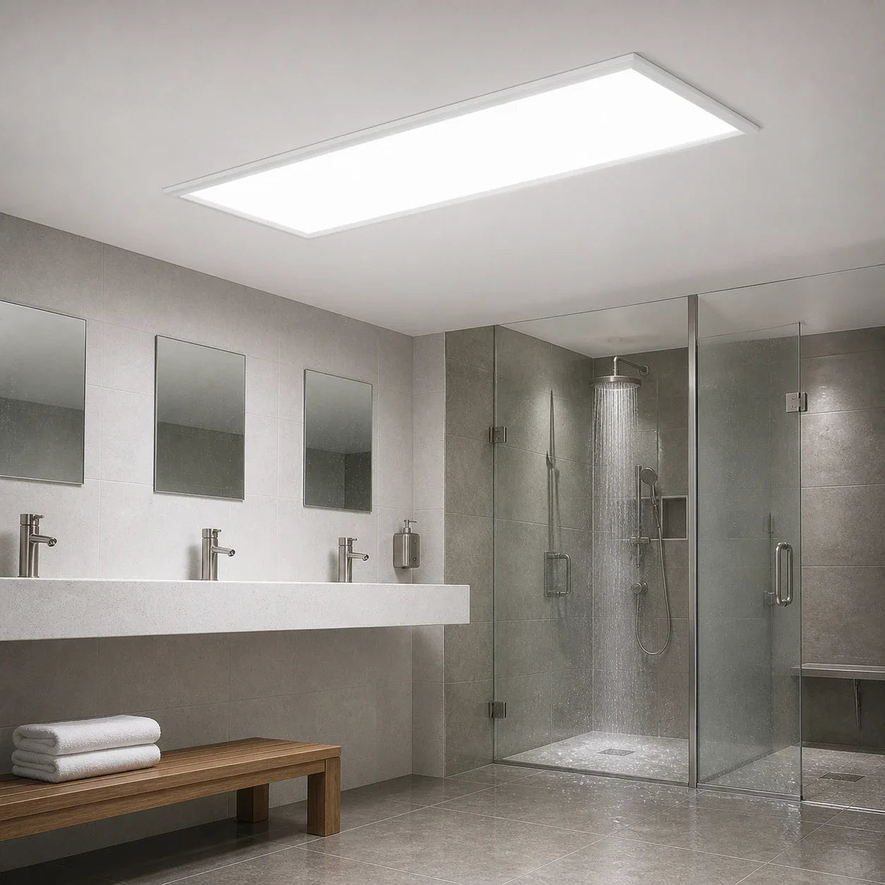 IP65 LED paneel, spatwaterdicht voor vochtige ruimtes