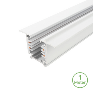 Inbouw 3-fase LED rail wit 100 cm