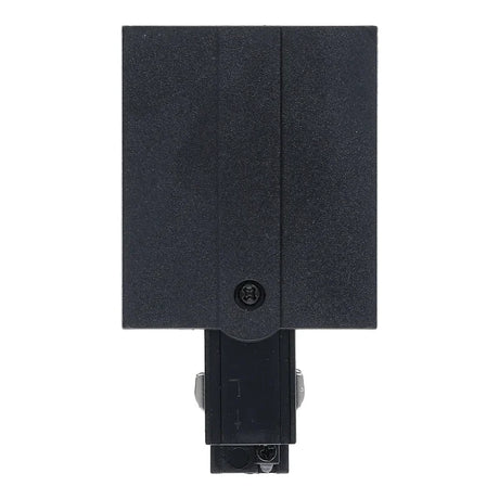 Inbouw 3-fase rail voedingsconnector zwart links