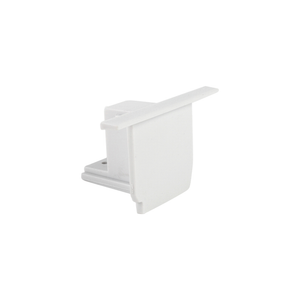 Inbouw 3-fase rail eindkap wit