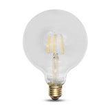 E27 LED-Lampe, Filament G125, 6 W, 2200 K, weiß, dimmbar