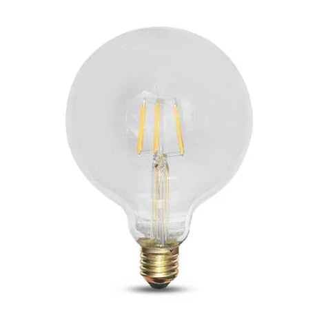 Lampe LED E27 filament G125 6W 2200K blanc dimmable