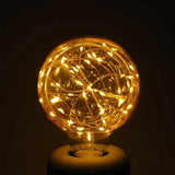 Filament de lampe LED E27 G125 fil de cuivre 1,5W 2100K ambre