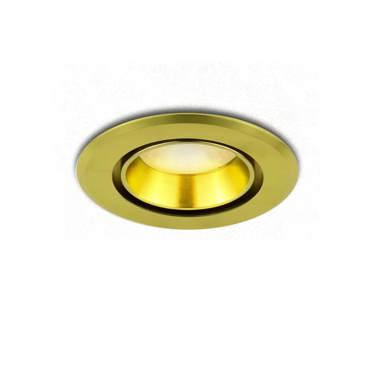 Gold LED Recessed Spotlight 5W ⌀70mm tiltable