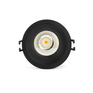 Spot encastrable LED noir 5W 3000K blanc chaud ⌀80mm Anti éblouissant