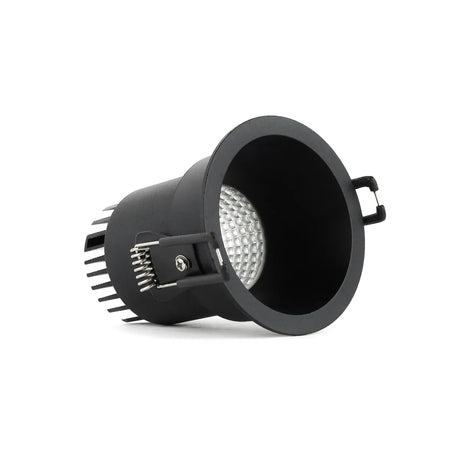 Black LED Recessed Spotlight 5W ⌀80mm Anti-glare