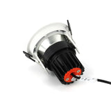 Black LED Recessed Spotlight 5W ⌀83mm tiltable White edge
