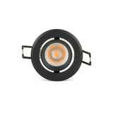 Black LED Recessed Spotlight 5W ⌀70mm tiltable